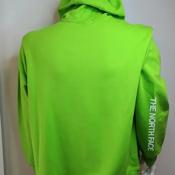 THE NORTH FACE SWEATSHIRT WITH HOODIE, LIME GREEN, EXTRA EXTRA LARGE,XXL - Picture 4 of 12